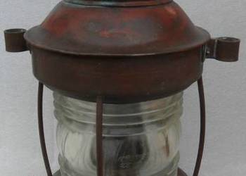 Stara morska lampa z miedzi wraz z  palnikiem w bardzo dobrym stanie na sprzedaż  Warszawa