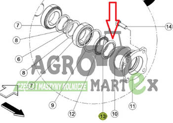 0021544220, 21544220, 00 2154 422 0 USZCZELKA WARGOWA CLAAS, używany na sprzedaż  Wichrów