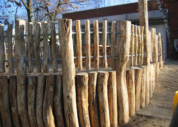 Używany, Palisada drewniana/palisada ogrodowa na sprzedaż  Zabrze
