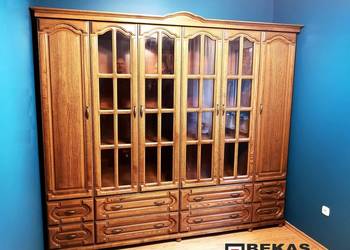 Gabinet Duża Biblioteka Regał 250` (2D-4R) Dąb Orzech BEKAS Mebli na sprzedaż  Inowrocław