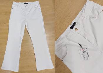 Spodnie białe Jeansy flare Mohito 42 XL / 40 L rozciągliwe na sprzedaż  Warszawa