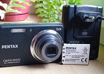 Pentax Optio M900 z ładowarka i bateria na sprzedaż  Skoczów