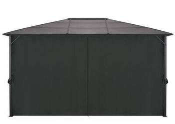 vidaXL Altana ogrodowa z zasłonami, aluminiowa, 4 x 3 x 2,6 m, cz(sku44642) na sprzedaż  Warszawa