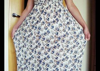 MAXI długa,przewiewna sukienka indyjska na Lato-r.M, używany na sprzedaż  Konin