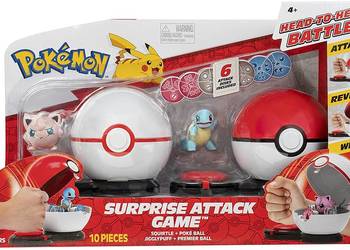Pokemon Gra Surprise Attack Atak z zaskoczenia Figurki Squir na sprzedaż  Mogilany