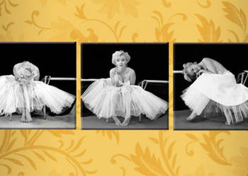 Obraz MARYLIN MONROE Ballerina 3 obrazy 40x40 cm CANVAS 100% na sprzedaż  Wrocław