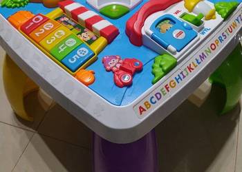 Fisher Price stolik edukacyjny zabawka interaktywna dzi, używany na sprzedaż  Kraków