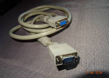 Przedłużacz kabla monitorowego VGA D-Sub(15-pin) SVGA 1,8m na sprzedaż  Wiśniowa Góra