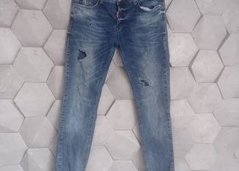 Dsquared2 jeansy W32 L 34 niebieskie na sprzedaż  Lubartów