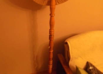 lampa stojaca drewno buk 2szt lampa swiecznik cena do neg. na sprzedaż  Owińska