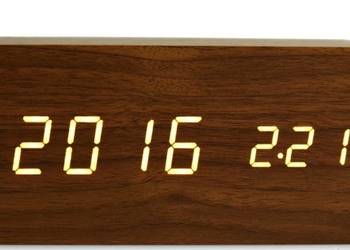 WOODOO CLOCK drewniany cyfrowy zegar LED na sprzedaż  Warszawa