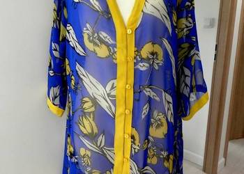 Tunika Sukienka Plażowa Włoska Kimono Narzutka Kobaltowa na sprzedaż  Łomża