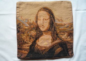 Mona Lisa Poszewka na poduszkę jasiek Tkany obraz 38 x 38cm na sprzedaż  Szczecin