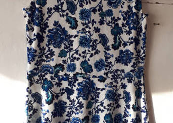 Sukienka w biało-niebieski wzór kwiatowy, DIVIDED H&amp;M na sprzedaż  Zgierz