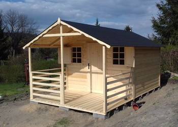 Domek drewniany ogrodowy narzędziowy letniskowy domki półbal na sprzedaż  Jabłonka