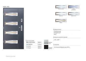 Drzwi KMT 14s2 - 54 PLUS 75 PLUS 75 PASSIVE 90 SUPERTHERM na sprzedaż  Szczekociny