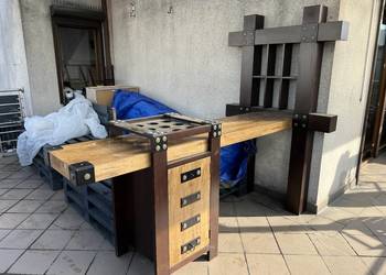 Barek stolik pod telewizor ława YAZIKO Drewno VINOTT na sprzedaż  Kościan