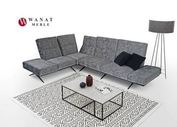 Szary narożnik na wysokich nóżkach Producent, używany na sprzedaż  Gliwice