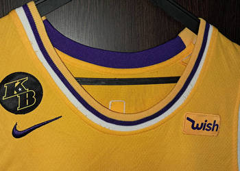 Kobe Bryant koszulka Lakers 8 replika swingman rozmiar 52 żółta Mamba NBA na sprzedaż  Białystok