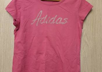 Używany, Różowy damski podkoszulek T-shirt Adidas rozmiar M na sprzedaż  Kraków