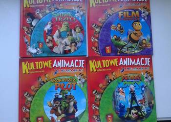 kultowe animacje książka +DVD, używany na sprzedaż  Dręszew