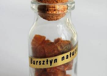 Buteleczka z bursztynem 4,7 cm, bursztyn bałtycki na sprzedaż  Lublin