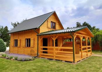 Całoroczny kompleksowy domek drewniany z poddaszem do 35m2 na sprzedaż  Gniezno