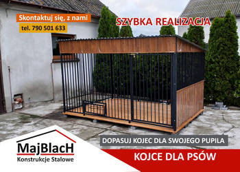 PRODUCENT KOJCÓW  DLA PSÓW - Kojec dla Psa na każdy wymiar – Maj-Blach, używany na sprzedaż  Wrocław