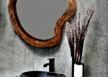 nowoczesne lustro do łazienki drewniana rama na sprzedaż  Rzeszów