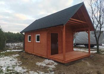 Drewniany domek działkowy z antresolą - na zamówienie na sprzedaż  Łomnica