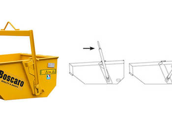 Koleba, Pojemnik na gruz samowyładowcza A-30D, 300 ltr/600kg, używany na sprzedaż  Ligota Piękna