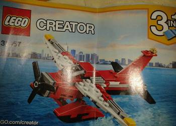 LEGO Creator 3 w 1 helikopter + hydroplan +katamaran łódź, używany na sprzedaż  Poznań