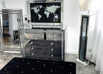 Czarny dywan 140x190 glamour z kryształkami duży kryształki na sprzedaż  Nowy Sącz