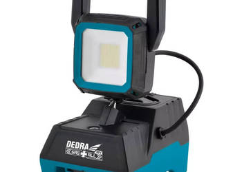 LAMPA WARSZTATOWA AKUMULATOROWA 18V DEDRA SAS+ALL DED6905 1600LUMENÓW, 42S… na sprzedaż  Opalenica