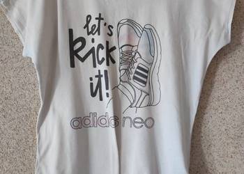 adidas neo koszulka bluzka damska t-shirt bawełniana na sprzedaż  Kielce