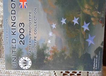 blister monet próbnych EURO,, WIELKA BRYTANIA  2003 rok na sprzedaż  Wojkowice Kościelne