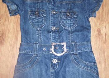 Sukienki/sukienka jeans CUDO!!! rozmiar 92/98/104 na sprzedaż  Dzierzgoń