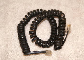 Przewód spiralowy 2,5 m do telefonu stacjonarnego na sprzedaż  Konin