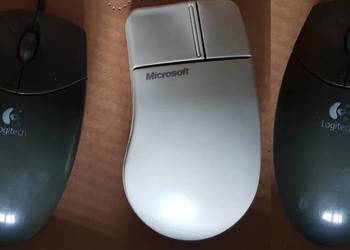 3 szt- Microsoft, Logitech, mysz, myszka, kolekcja, zbiór na sprzedaż  Kielce