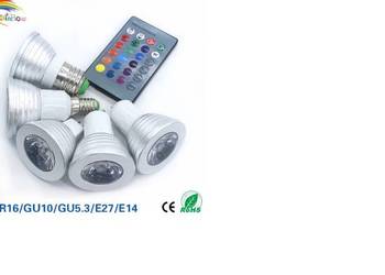 Żarówka RGB LED, kolorowa, zmieniająca kolor na sprzedaż  Bukowa
