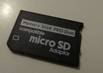Używany, Adapter microSD do Memory Stick Pro Duo nowy sony do aparatu na sprzedaż  Zamość