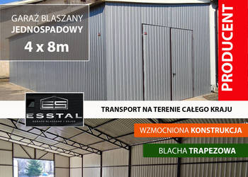 142 POPIELATY Garaż Blaszany | MAGAZYN ROLNICZY | Wiaty , Hale | - ESSTAL na sprzedaż  Garwolin