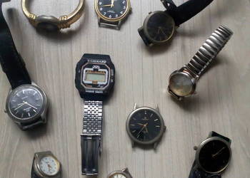 Używany, Stare zegarki - zestaw 10 sztuk na sprzedaż  Knurów
