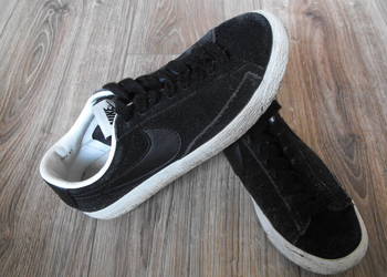 Buty NIKE Blazer 36/37 23cm SKÓRA* skórzane czarne tenisówki na sprzedaż  Białystok