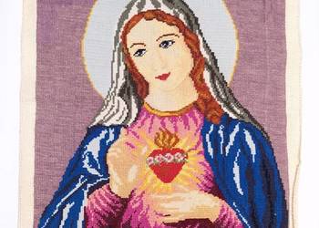Obraz haftowany – Matka Boska z otwartym sercem na sprzedaż  Hajnówka