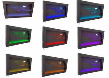 Używany, Obraz 3D na ścianę LED RGB metal ścienny stal lakier na sprzedaż  Jeżowe