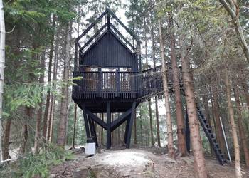 DREWNIANY Domek na drzewie 04 A dla dzieci LETNISKOWY na sprzedaż  Przemyśl