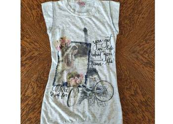 bluzka tunika sukienka top t-shirt koszulka Paryż wieża Eiffla rower na sprzedaż  Kielce