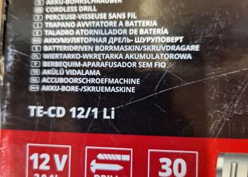 Wkrętarka akumulatorowe Einhell TE-CD 12/1 Li 12 V na sprzedaż  Głogowa