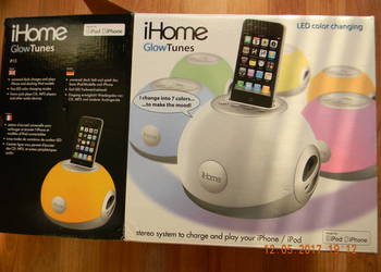iHome GlowTunes -Stacja dokująca/głośnik do IPhon'a IPad'a na sprzedaż  Gorzów Wielkopolski